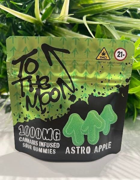 To The Moon – Infused Sour Gummies – Astro Apple – 1000mg