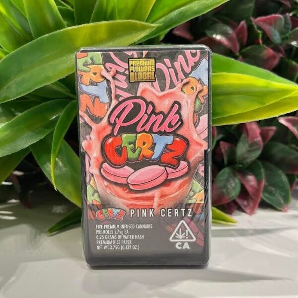 HOLY SMOKES- 5 INFUSED PRE-ROLLS- PINK CERTZ (HYBRID)