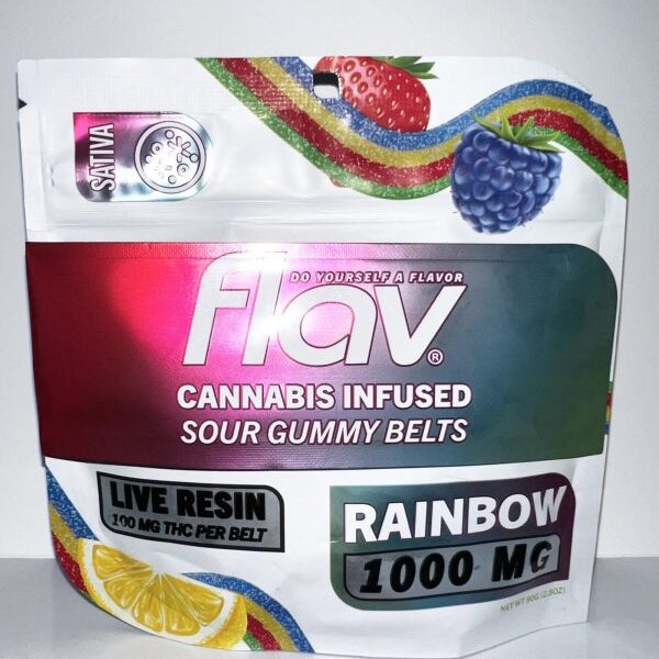 FLAV BELTS- 1000 MG- LIVE RESIN- RAINBOW