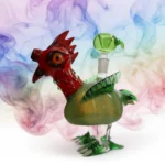 Dab Rig | 6" Red Chicken Glass Handmade Water Pipe