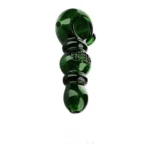 Glass Hand Pipes | Green Bubble Grip 5"