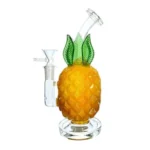 8-Inch Juicy Glass Pineapple Bong & Dab Rig | Tropical Fruit Water Pipe