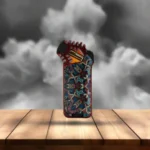 Scorch Torch Art Series – Psychedelic Mandala Jet Flame Lighter (Rugged Red Finish)
