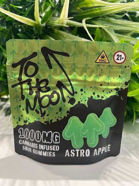 To The Moon – Infused Sour Gummies – Astro Apple – 1000mg