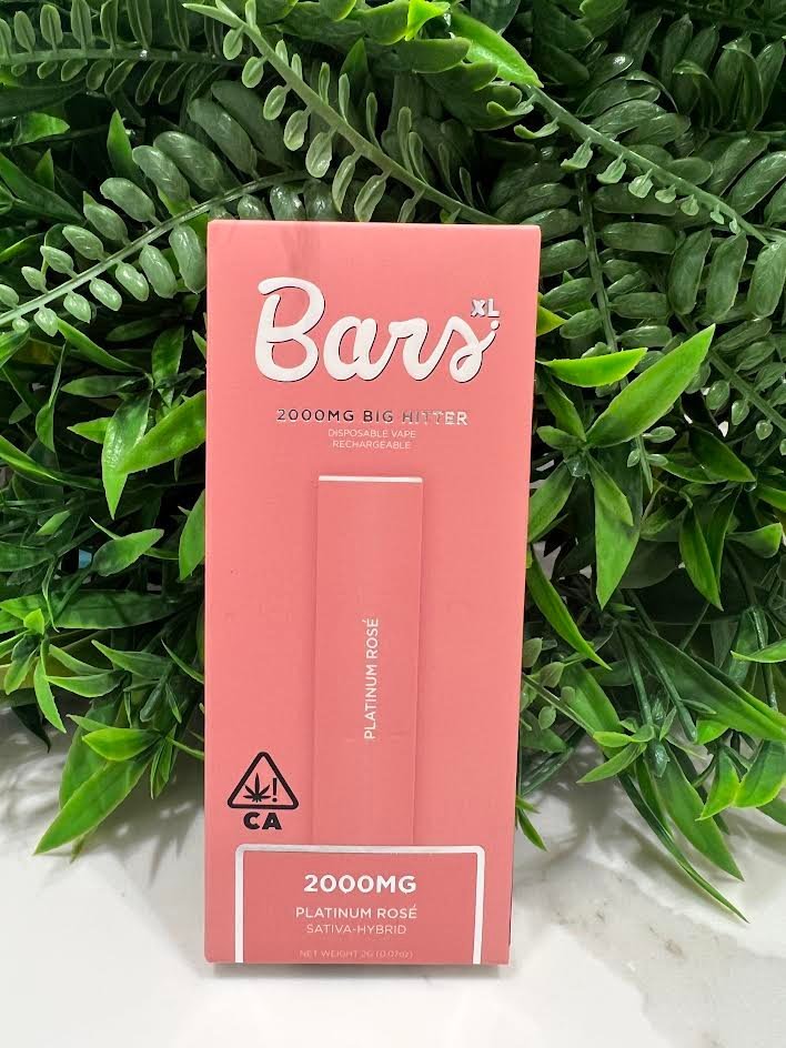 BARS- DISPOSABLE VAPE 2G- PLATINUM ROSE