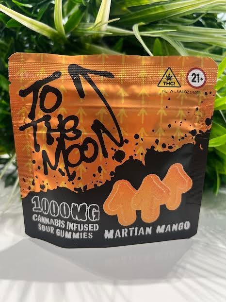 To The Moon- Infused Sour Gummies- Martian Mango- 1000mg