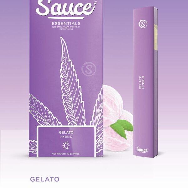 SAUCE- DISPOSABLE 1G LIVE RESIN INFUSED- GELATO