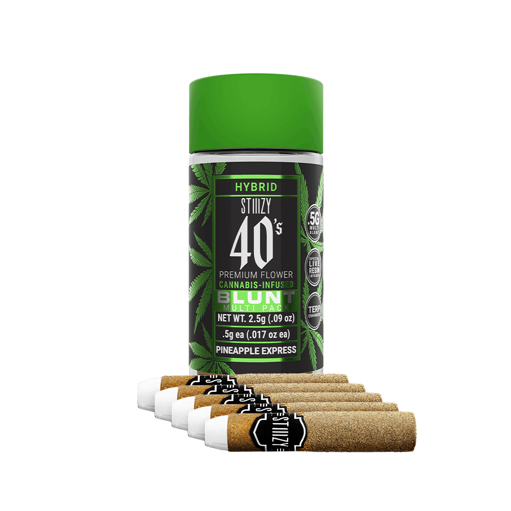STIIIZY- 40’S BLUNT 5 PACK- PINEAPPLE EXPRESS