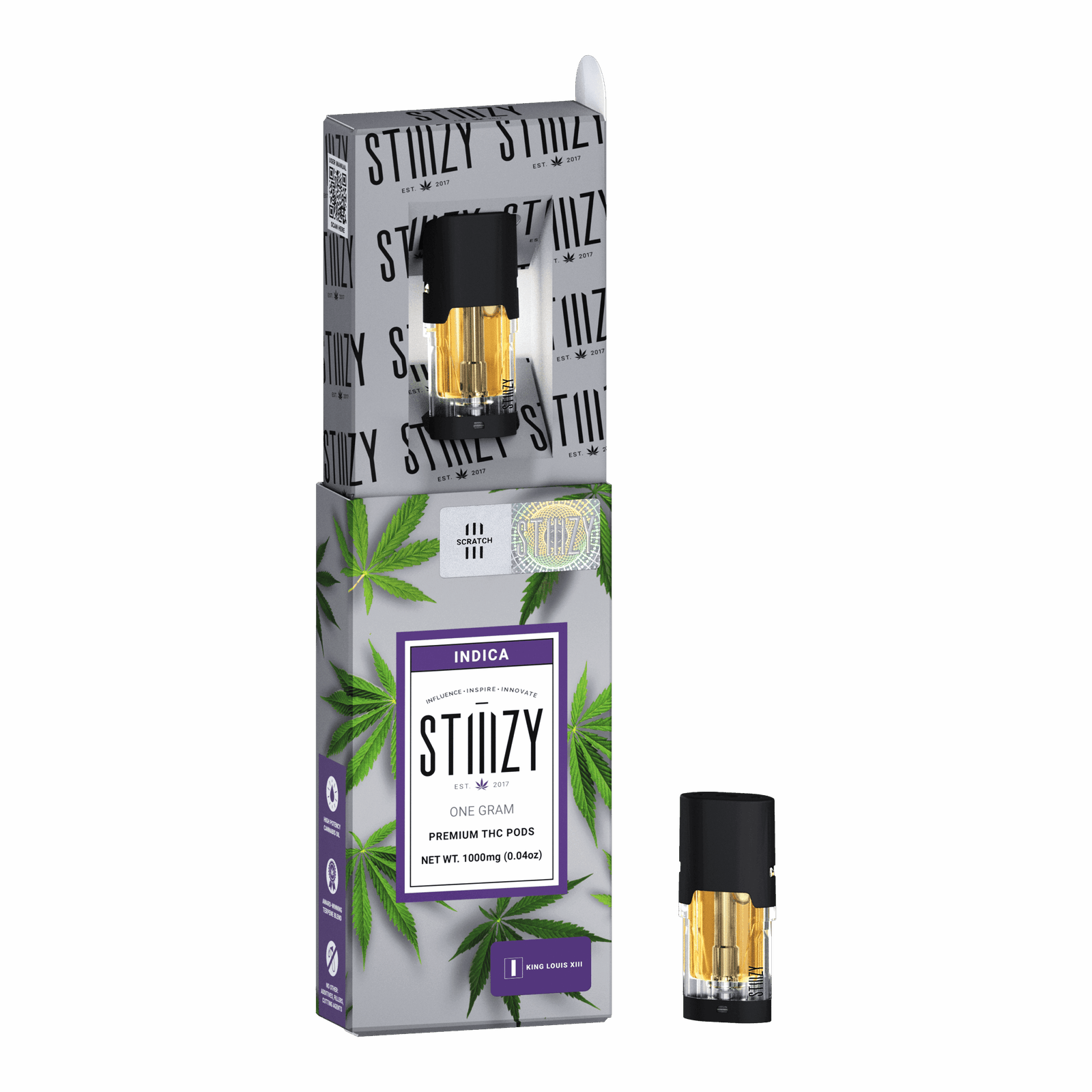 STIIIZY- THC POD 1G- King Louis XIII