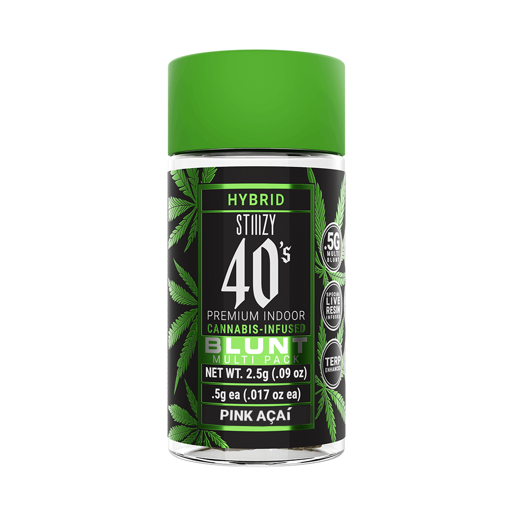 STIIIZY- 40’S BLUNT 5 PACK- PINK ACAI