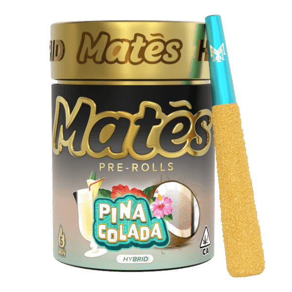 MATES- Melted Diamond & Live Resin Infused- 5pck Pre Roll- PINA COLADA