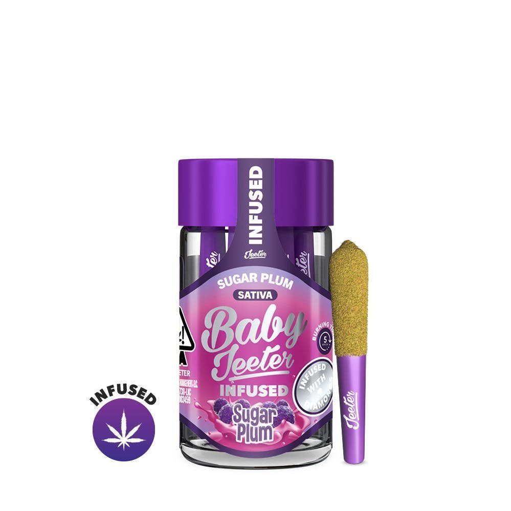 BABY JEETER INFUSED PRE-ROLLS – SUGAR PLUM