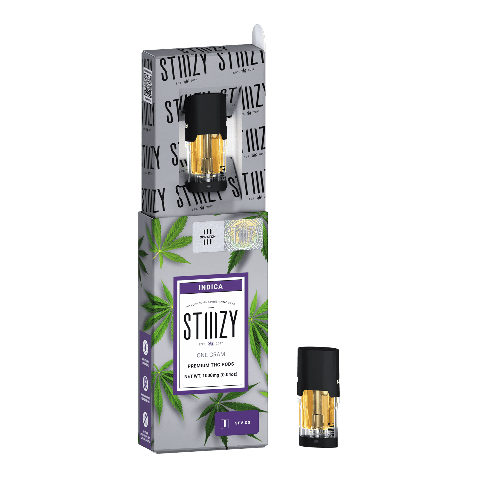 STIIIZY- PREMIUM THC POD 1G- SFV OG