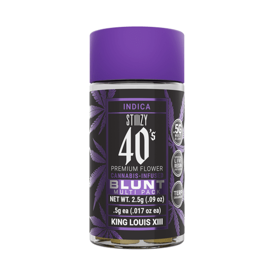 STIIIZY- 40’S BLUNT 5 PACK- KING LOUIS XIII