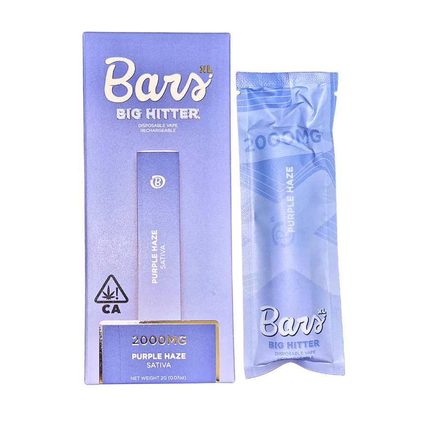 BARS- DISPOSABLE VAPE 2G- PURPLE HAZE