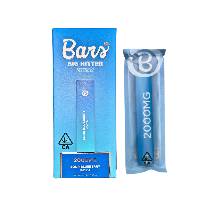 BARS- DISPOSABLE VAPE 2G- SOUR BLUEBERRY