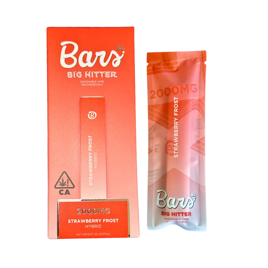 BARS- DISPOSABLE VAPE 2G- STRAWBERRY FROST
