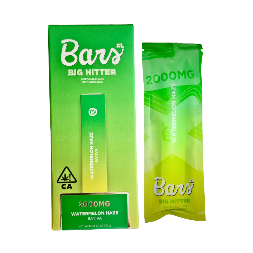 BARS- DISPOSABLE VAPE 2G- WATERMELON HAZE