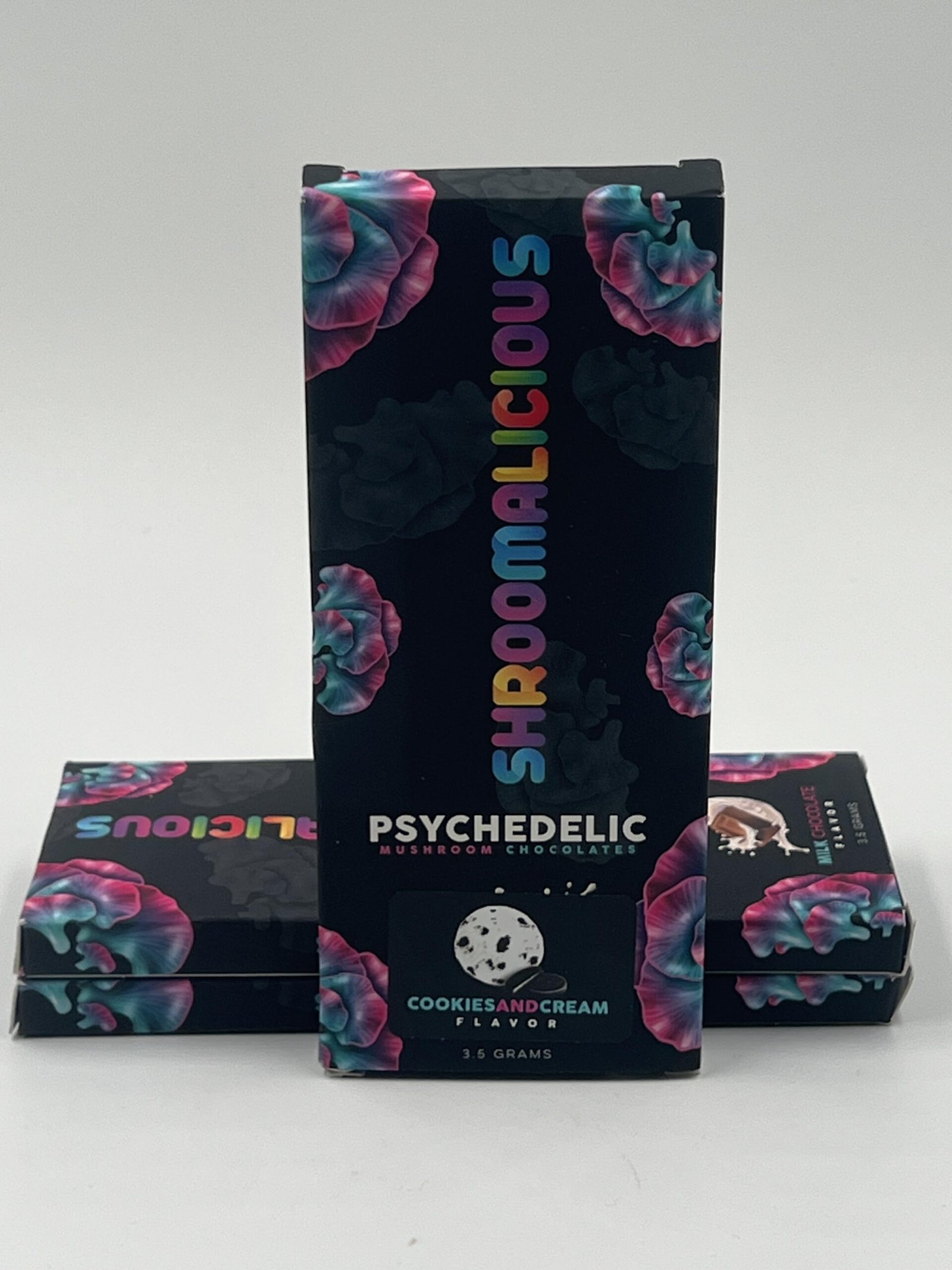 SHROOMALICIOUS PSYCHEDELIC MUSHROOM CHOCOLATE BAR 3.5G (Cookies & Cream) $40