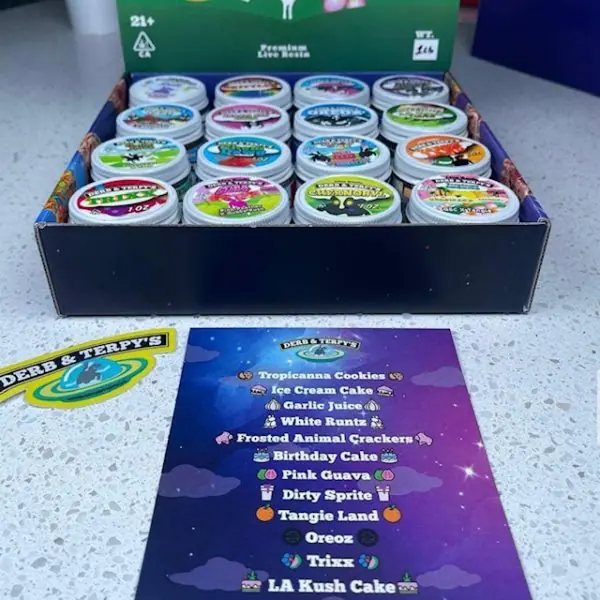 Derb and Terpy’s Live Resin 1 oz Jars