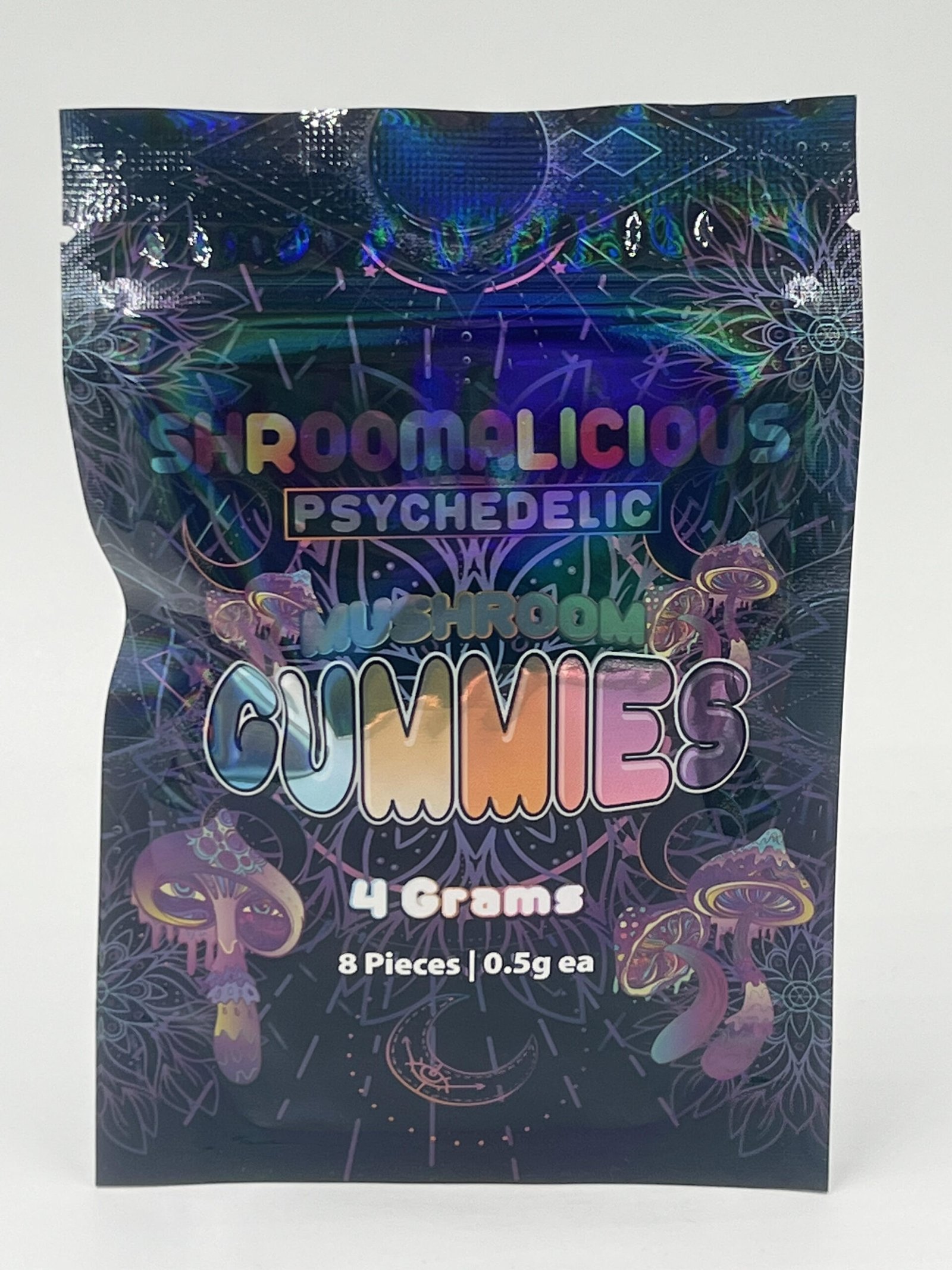 SHROOMALICIOUS PSYCHEDELIC MUSHROOM GUMMIES 4 Grams (8 Pieces | 0.5g ea) $40