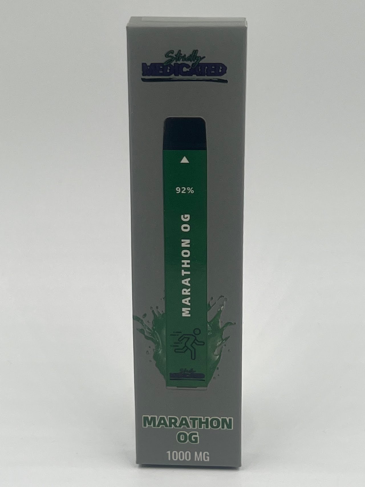 STRICTLY MEDICATED LIVE RESIN DISPOSABLE VAPE BAR (NET WT. 1000 MG) MARATHON OG, INDICA $40
