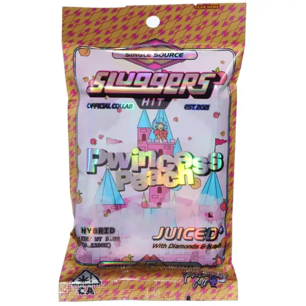 SLUGGERS X COOKIES- INFUSED JOINTS 5PCK- PWINCESS PEACH