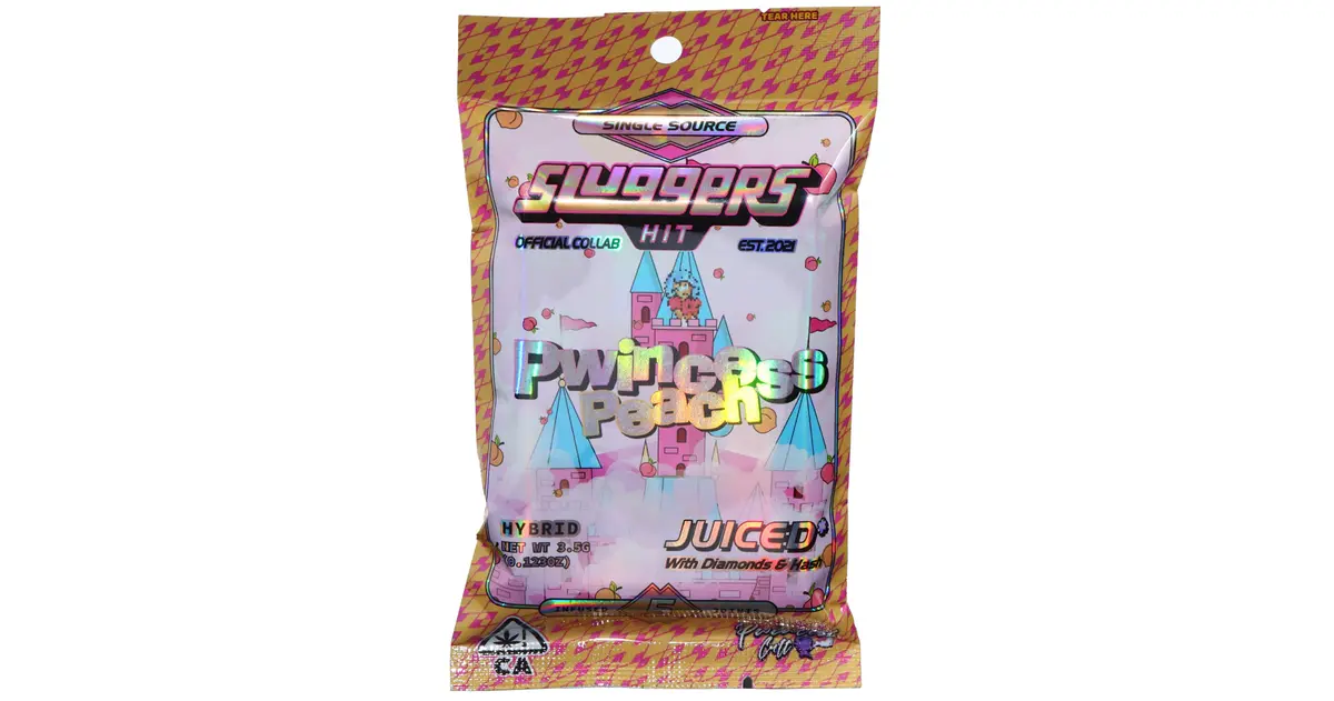 SLUGGERS X COOKIES- INFUSED JOINTS 5PCK- PWINCESS PEACH