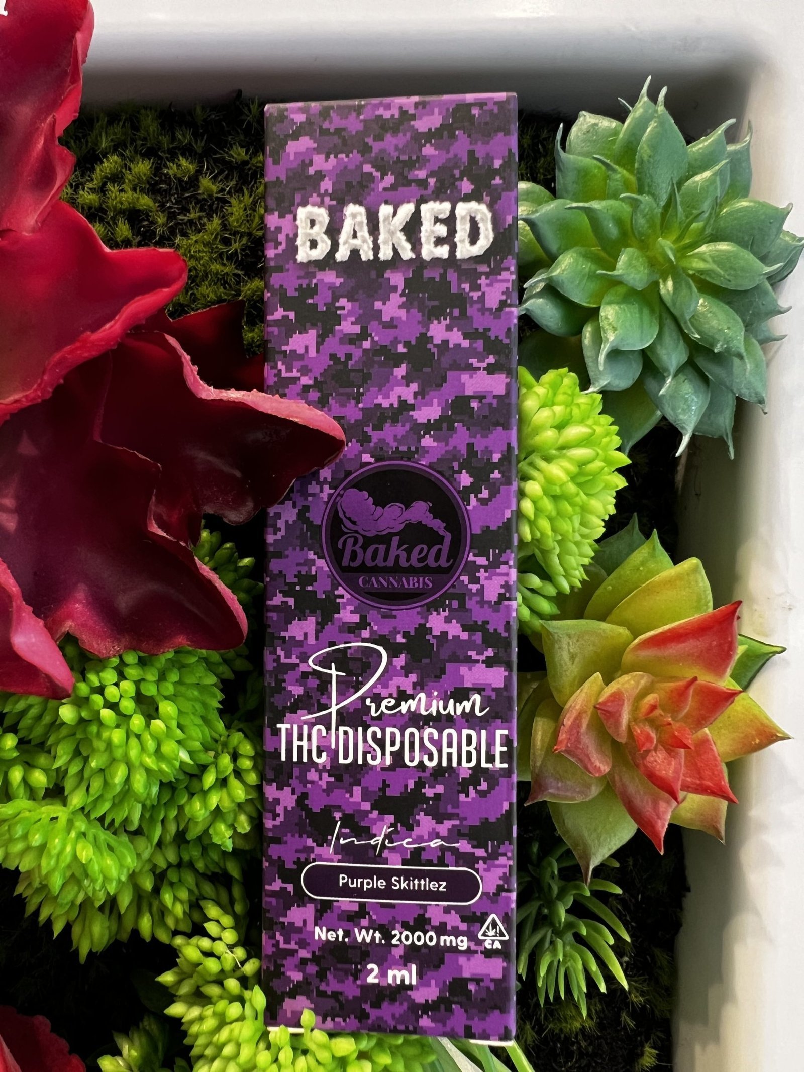 BAKED- Premium THC Oil 2g Disposable- PURPLE SKITTLEZ