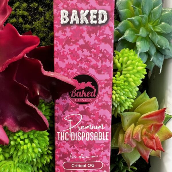 BAKED- Premium THC Oil 2g Disposable- CRITICAL OG