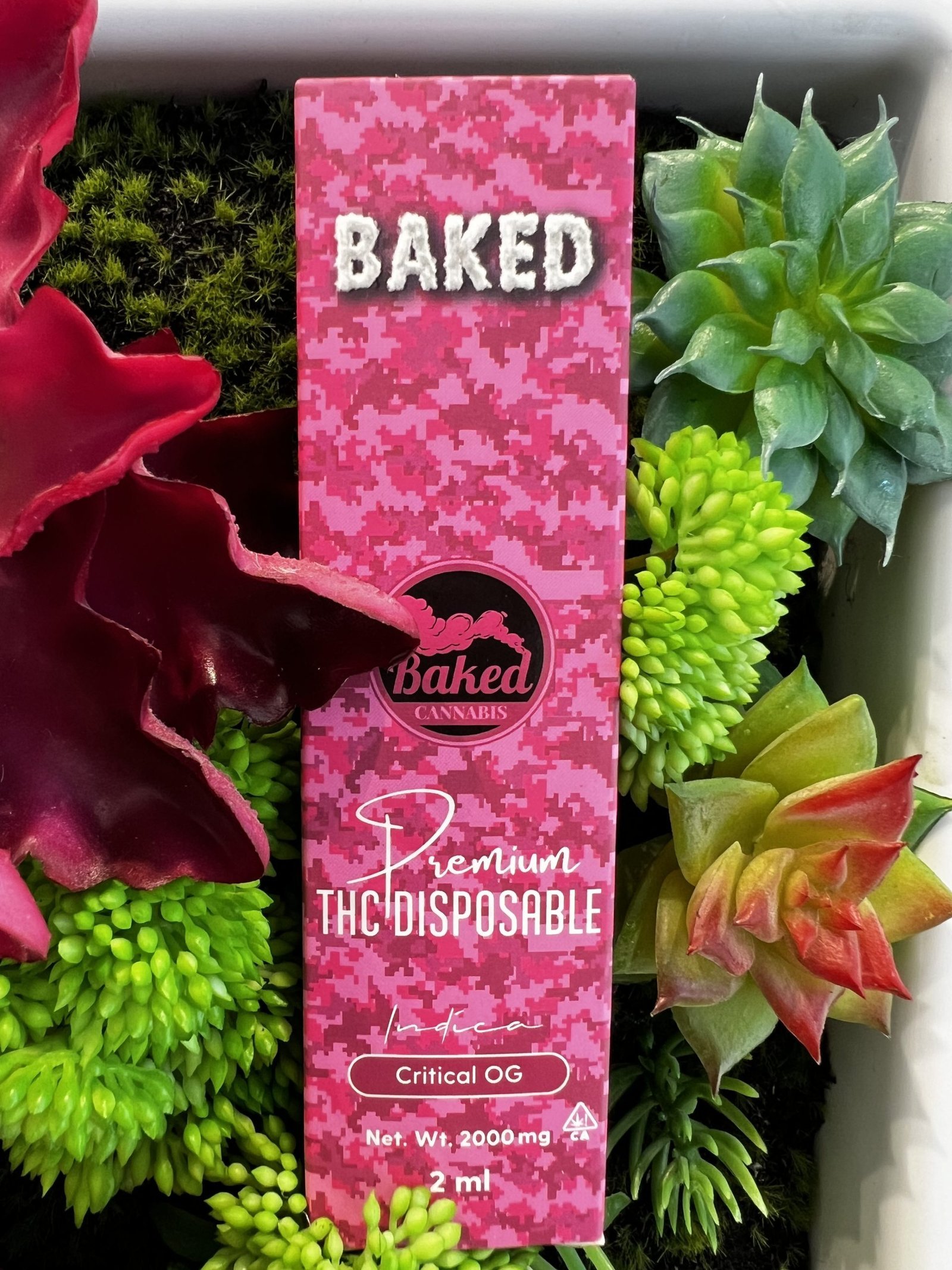 BAKED- Premium THC Oil 2g Disposable- CRITICAL OG