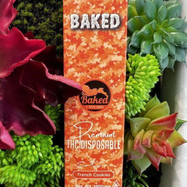 BAKED- Premium THC Oil 2g Disposable- FRENCH COOKIES