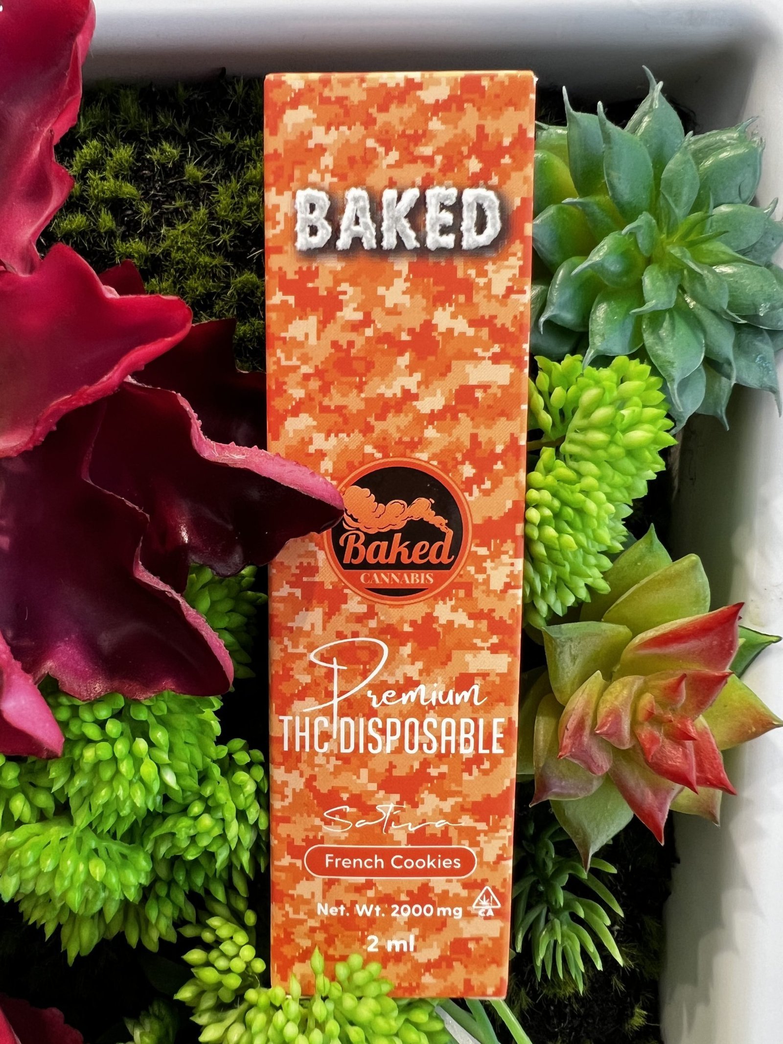 BAKED- Premium THC Oil 2g Disposable- FRENCH COOKIES