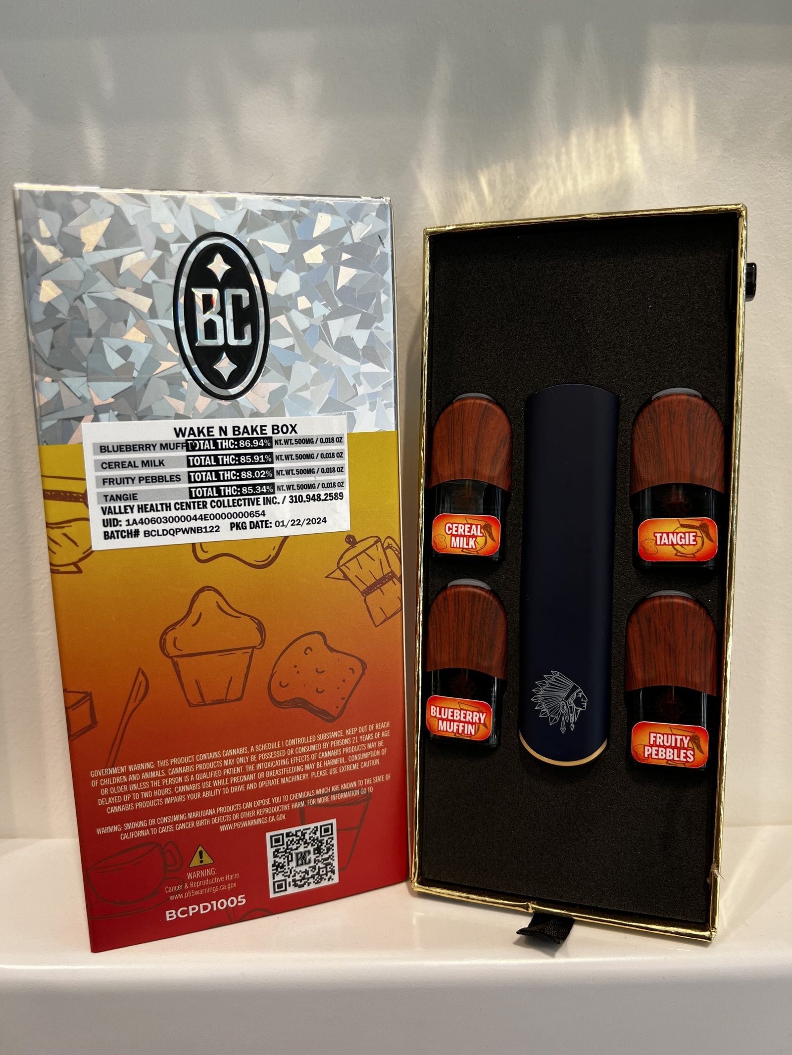 BIG CHIEF- On The Go QUAD POD- Liquid Diamonds Limited Edition- WAKE N BAKE BOX