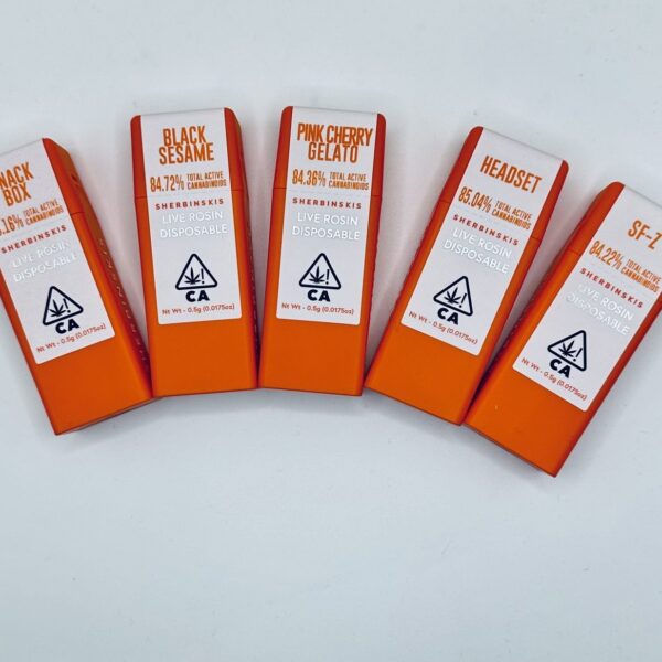SHERBINSKIS- LIVE ROSIN DISPOSABLE 0.5G- ZAUCE
