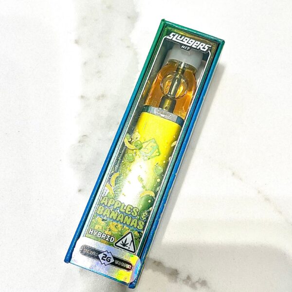 SLUGGERS- PREMIUM CANNABIS- VAPE PEN 2G- APPLES & BANANAS