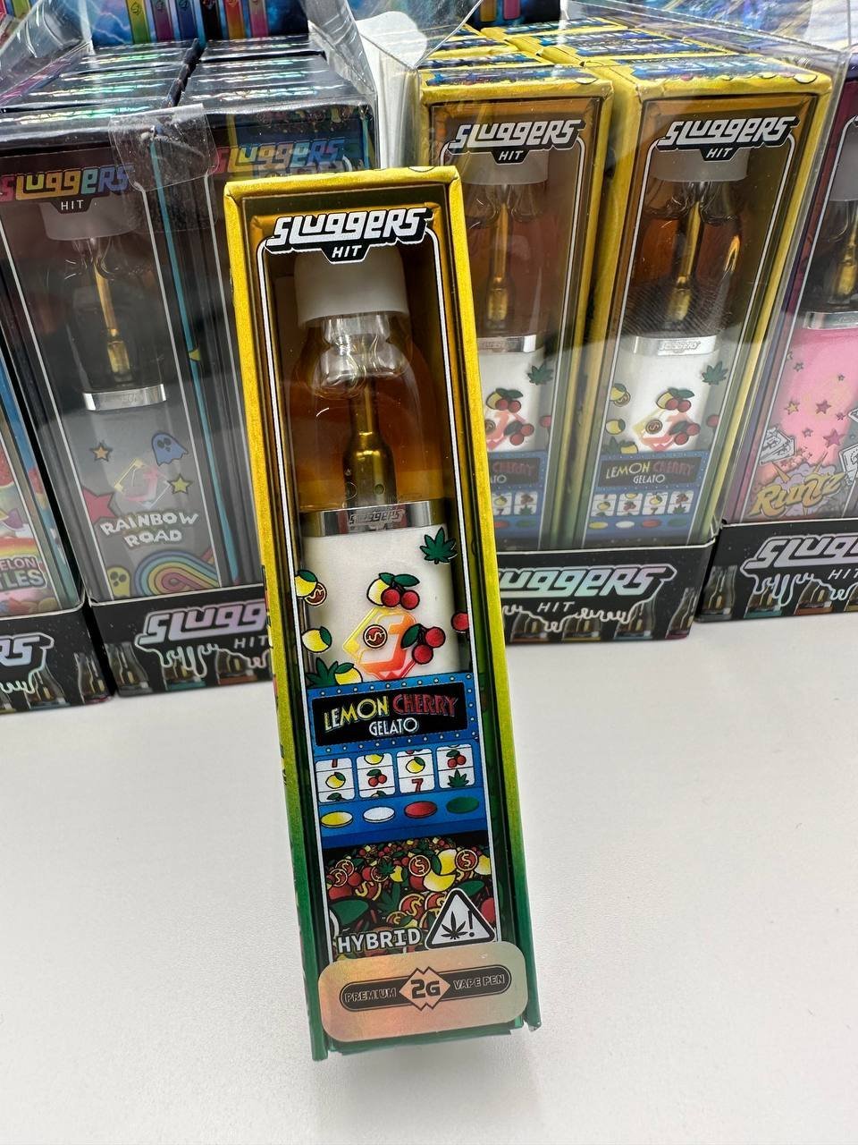 SLUGGERS- PREMIUM CANNABIS- VAPE PEN 2G- LEMON CHERRY GELATO