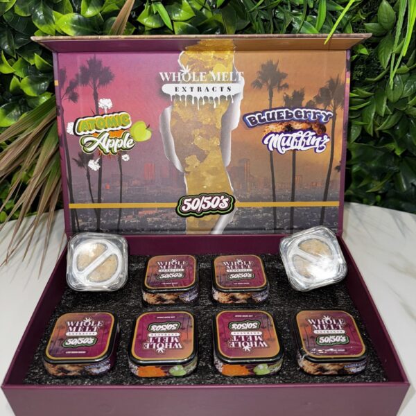 WHOLE MELT EXTRACTS- Premium Live Resin Sugar- 50/50s- ATOMIC APPLE/BLUEBERRY MUFFINZ- 3.5g