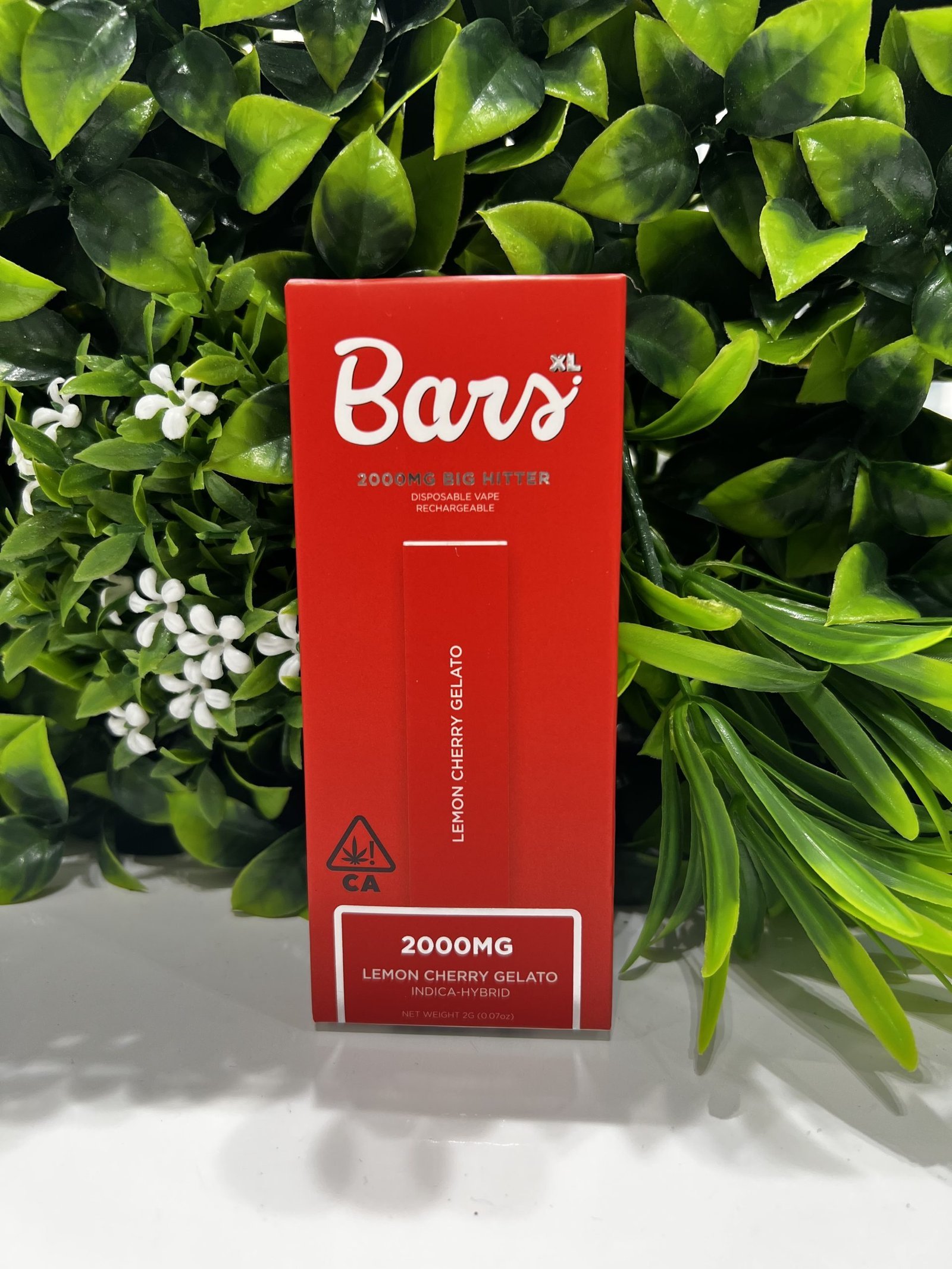 BARS- DISPOSABLE VAPE 2G- LEMON CHERRY GELATO