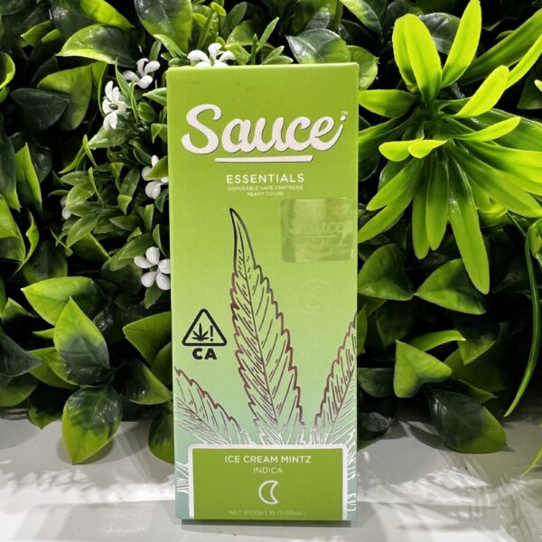Sauce- Disposable 1g vape- Live Resin- Ice Cream Mintz