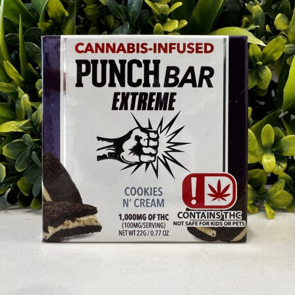 PUNCH BAR EXTREME- 1000MG- COOKIES N’ CREAM