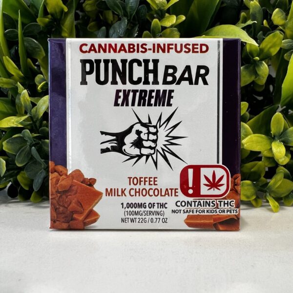 PUNCH BAR EXTREME- 1000MG- TOFFEE MILK CHOCOLATE