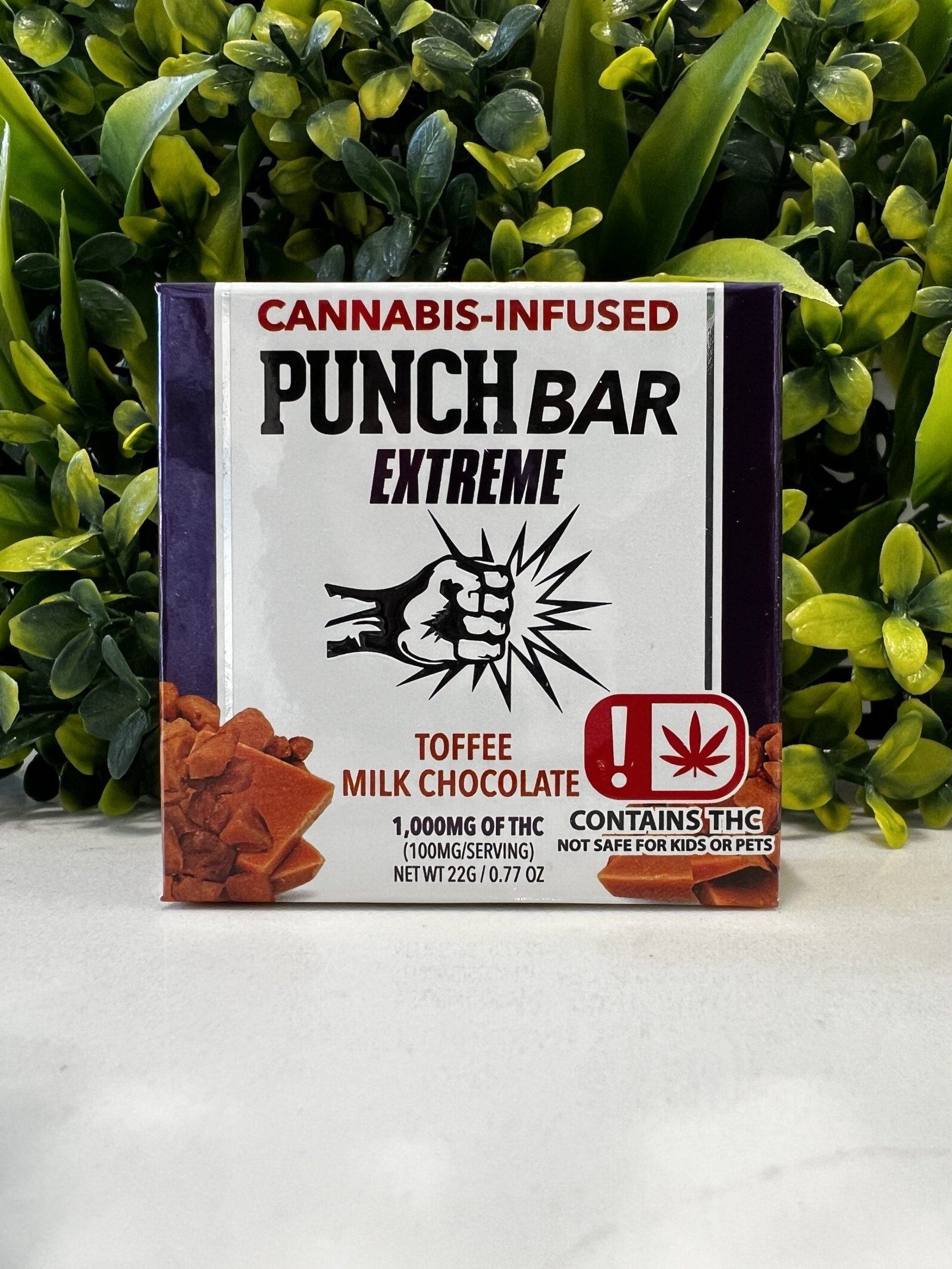 PUNCH BAR EXTREME- 1000MG- TOFFEE MILK CHOCOLATE