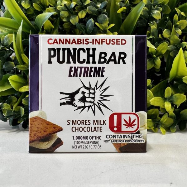 PUNCH BAR EXTREME- 1000MG- SMORES MILK CHOCOLATE