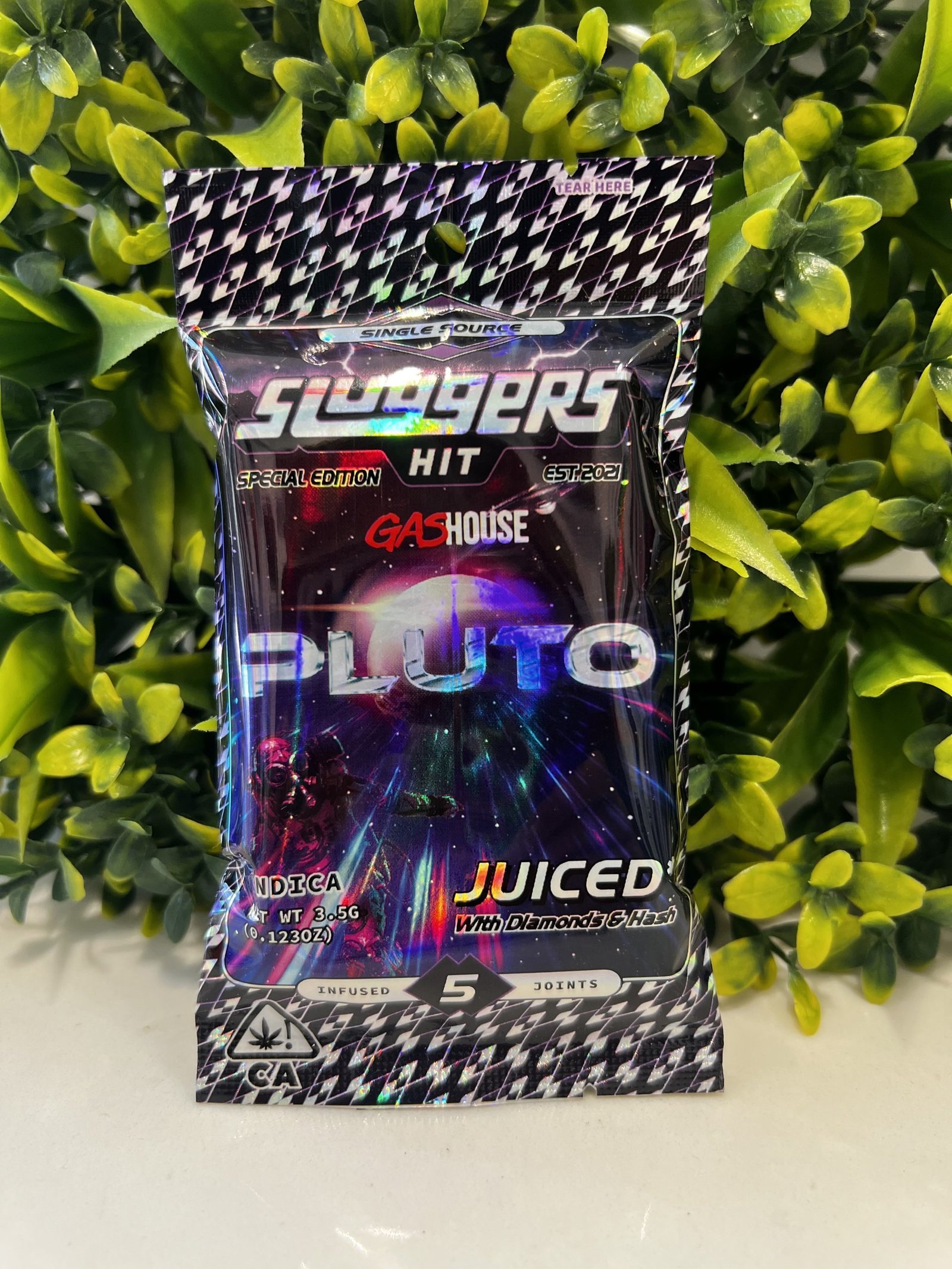 SLUGGERS X GAS HOUSE- INFUSED JOINTS 5PCK- PLUTO