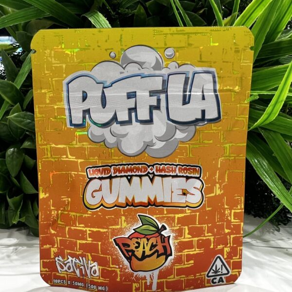 PUFF LA GUMMIES- HASH INFUSED 500mg- PEACH