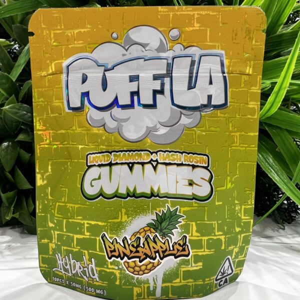 PUFF LA GUMMIES- HASH INFUSED 500mg- PINEAPPLE
