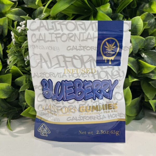 California Honey-Infused Gummies- Blueberry
