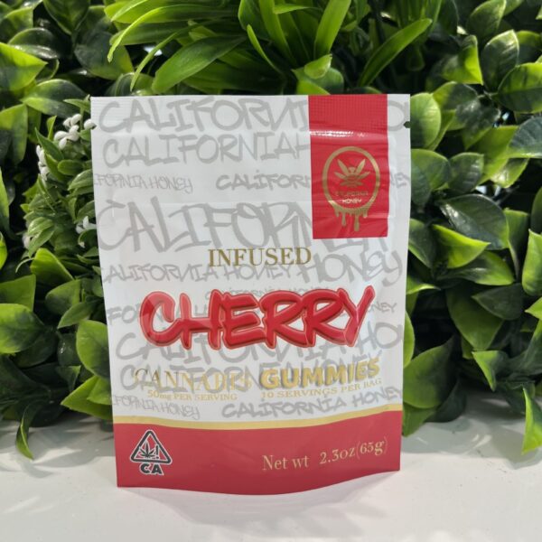California Honey- Infused Gummies- Cherry