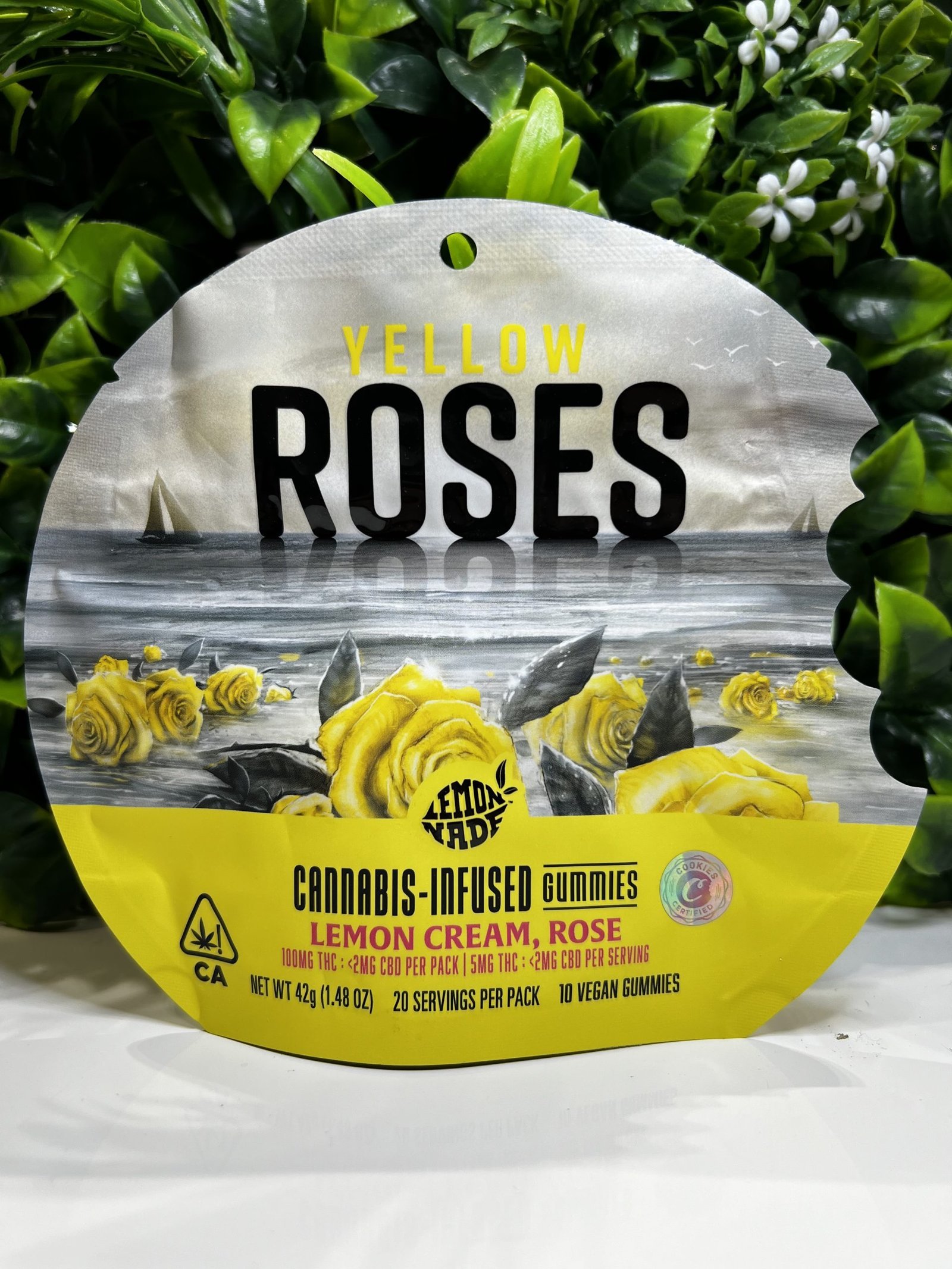 Lemonade By Cookies- Cannabis Infused Gummies- Lemon Cream Rose